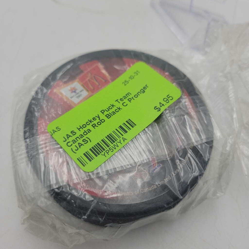 Hockey Puck Team Canada Rob Black C Pronger (JAS)