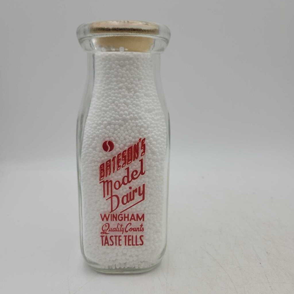 Bateson's Dairy WINGHAM 1/2 Pint (DR)