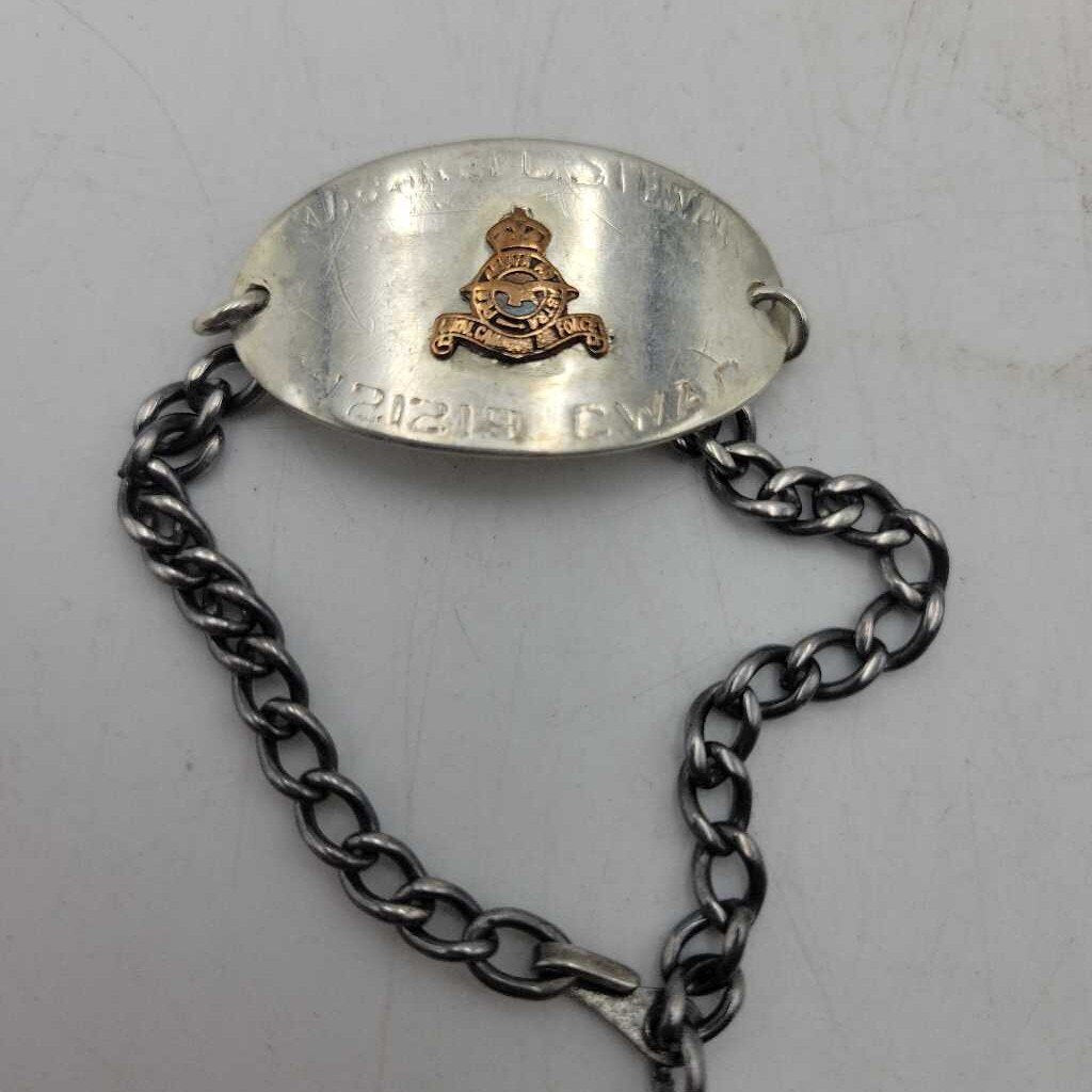 WW2 Canadian Womens Air Corp sterling bracelet (JL) war memorabilia
