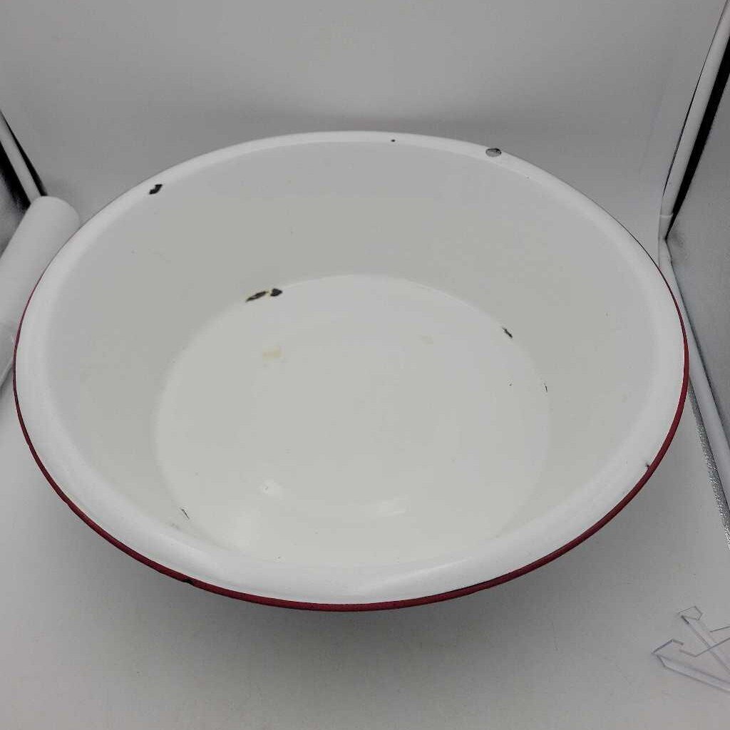 Large Graniteware Enamelware Pan (JAS)