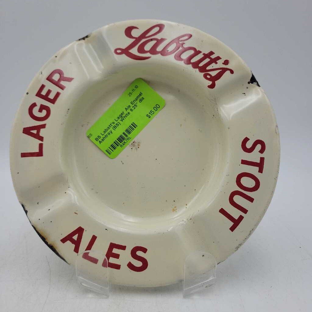 Labatt's Lager Ale Enamel Ashtray (BS)