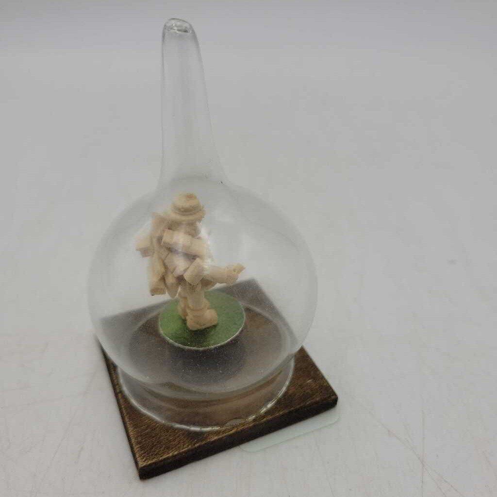 Tiny Wood Carving in Teardrop Glass (TWS)