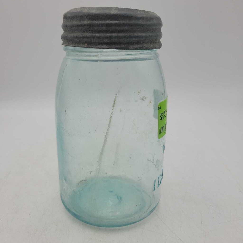IDEAL AQUA MIDGET FRUIT JAR (DR)
