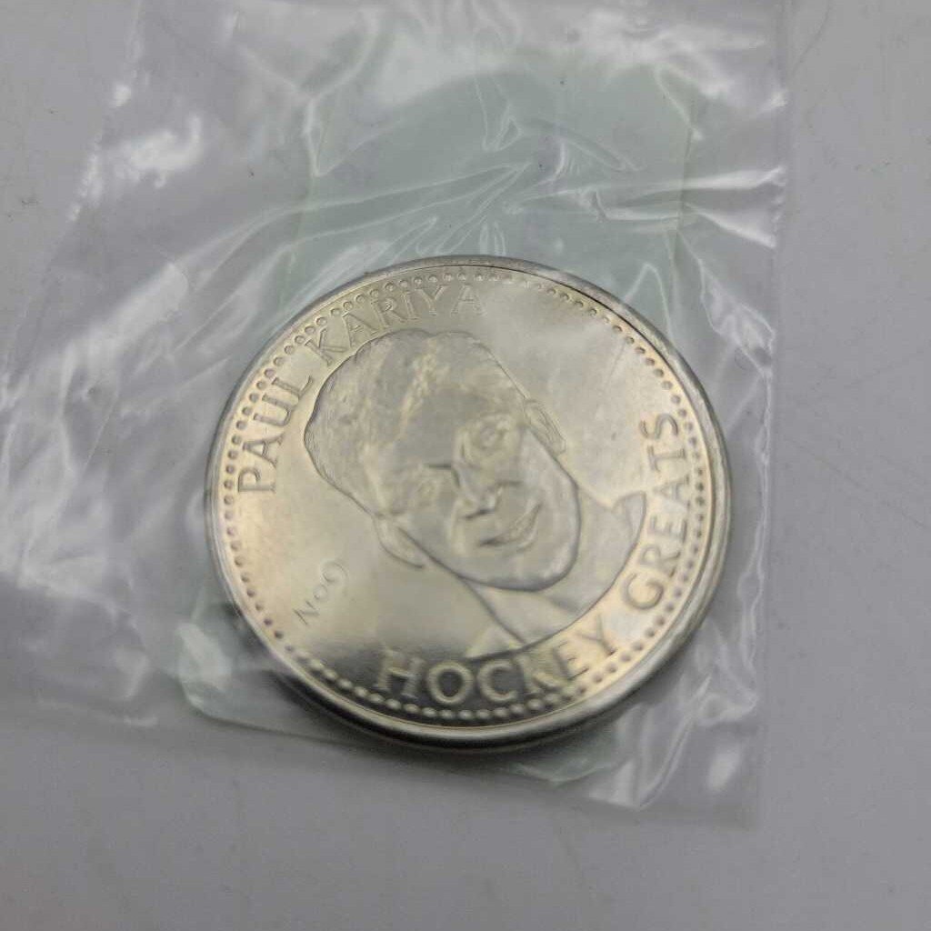 1996 Hockey Greats Coin Paul Kariya (JAS)