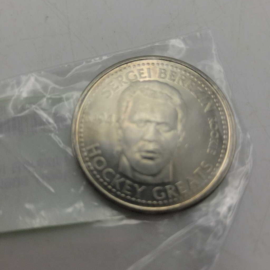 1996 Hockey Greats Coin Sergei Berezin(JAS)