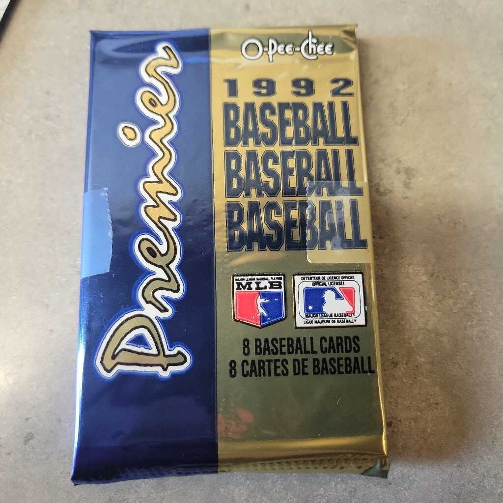 1992 Opee Chee Premier Baseball Cards 3 pk (JAS)