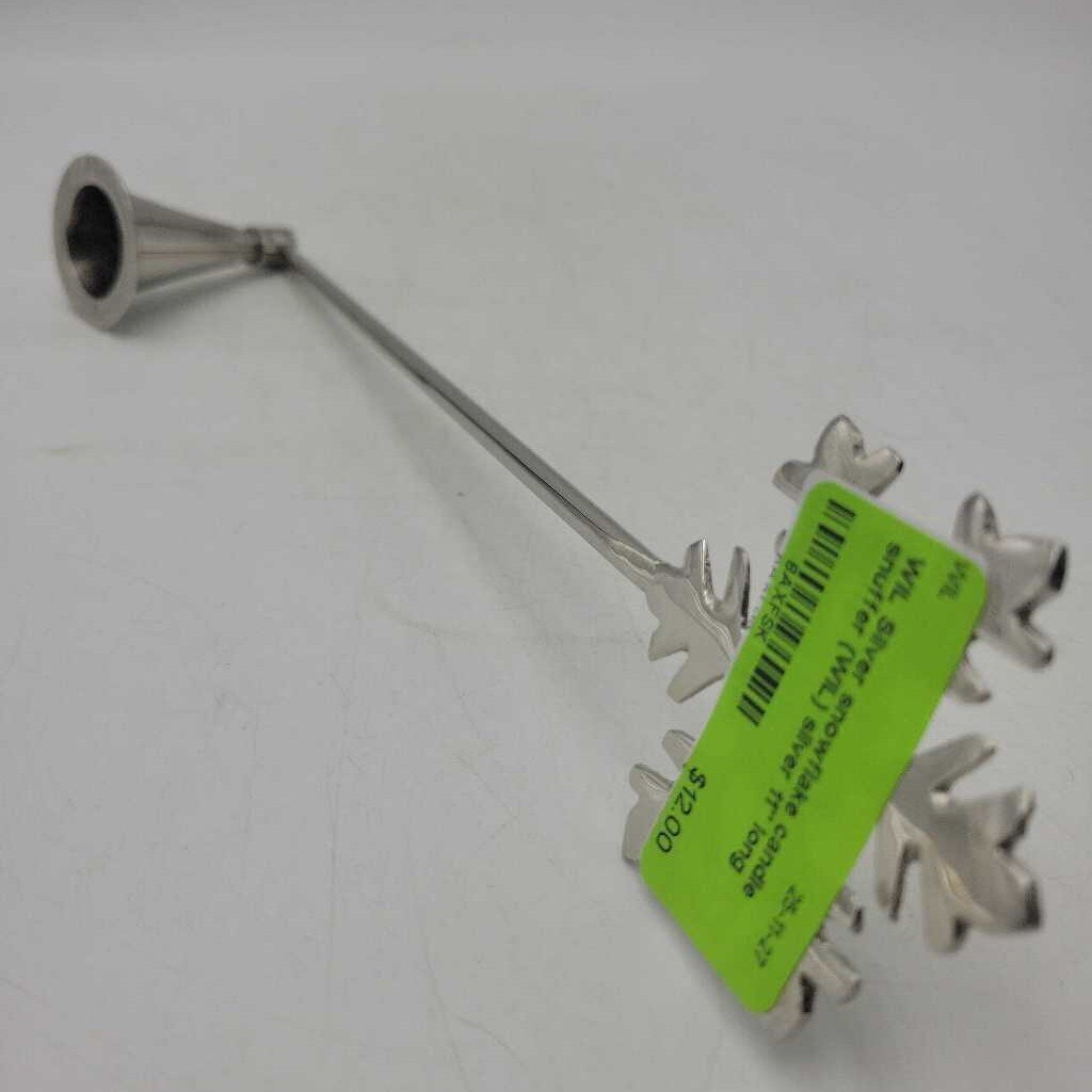Silver snowflake candle snuffer (WIL)