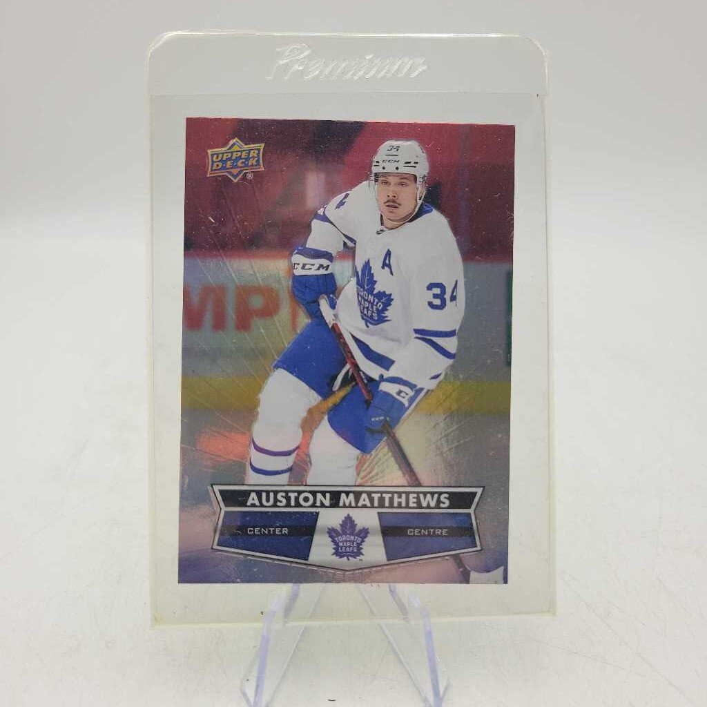 Auston Mathews 2021 2022 Tim Hortons # 34 Upper Deck Hockey card (JAS)