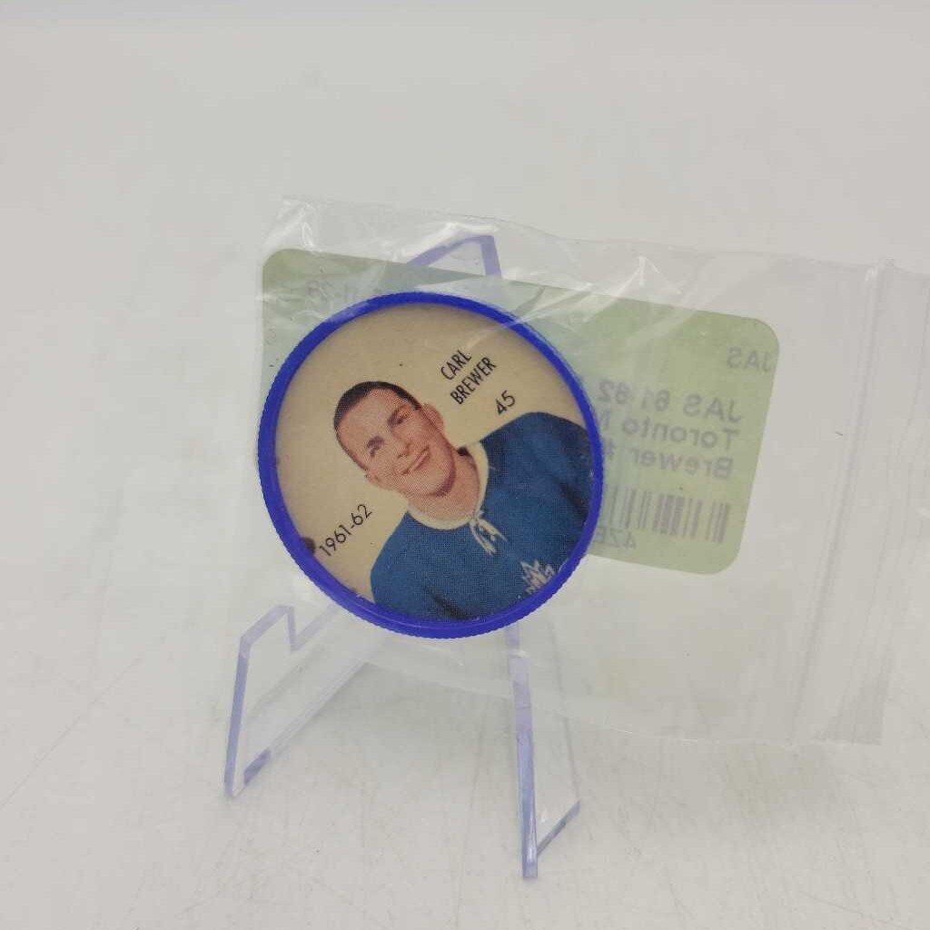 61 62 Shirriff Hockey Toronto Maple Leaf Carl Brewer # 45 (JAS)