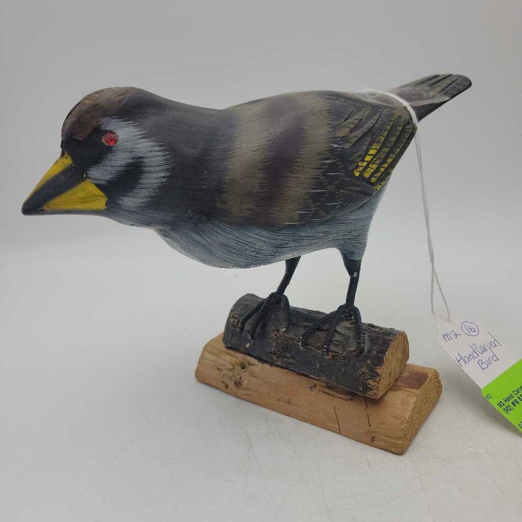 Hand Carved Wooden bird (M2) #16
