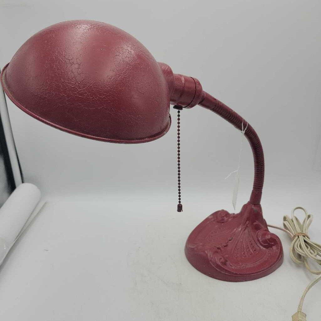 Antique cast metal Goose neck Lamp (DS) 3496