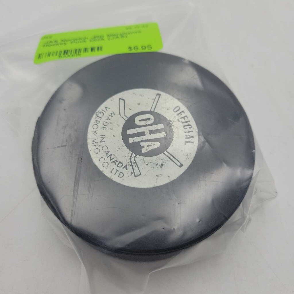 Norwich JRD Merchants Hockey Puck OHA (JAS)
