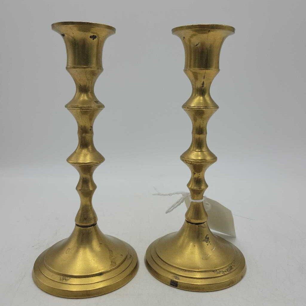Pair of Brass Candlesticks (CM0820)