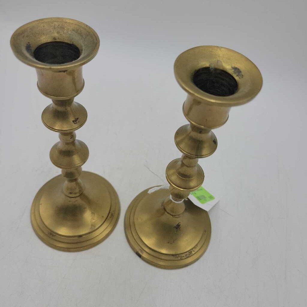 Pair of Brass Candlesticks (CM0820)