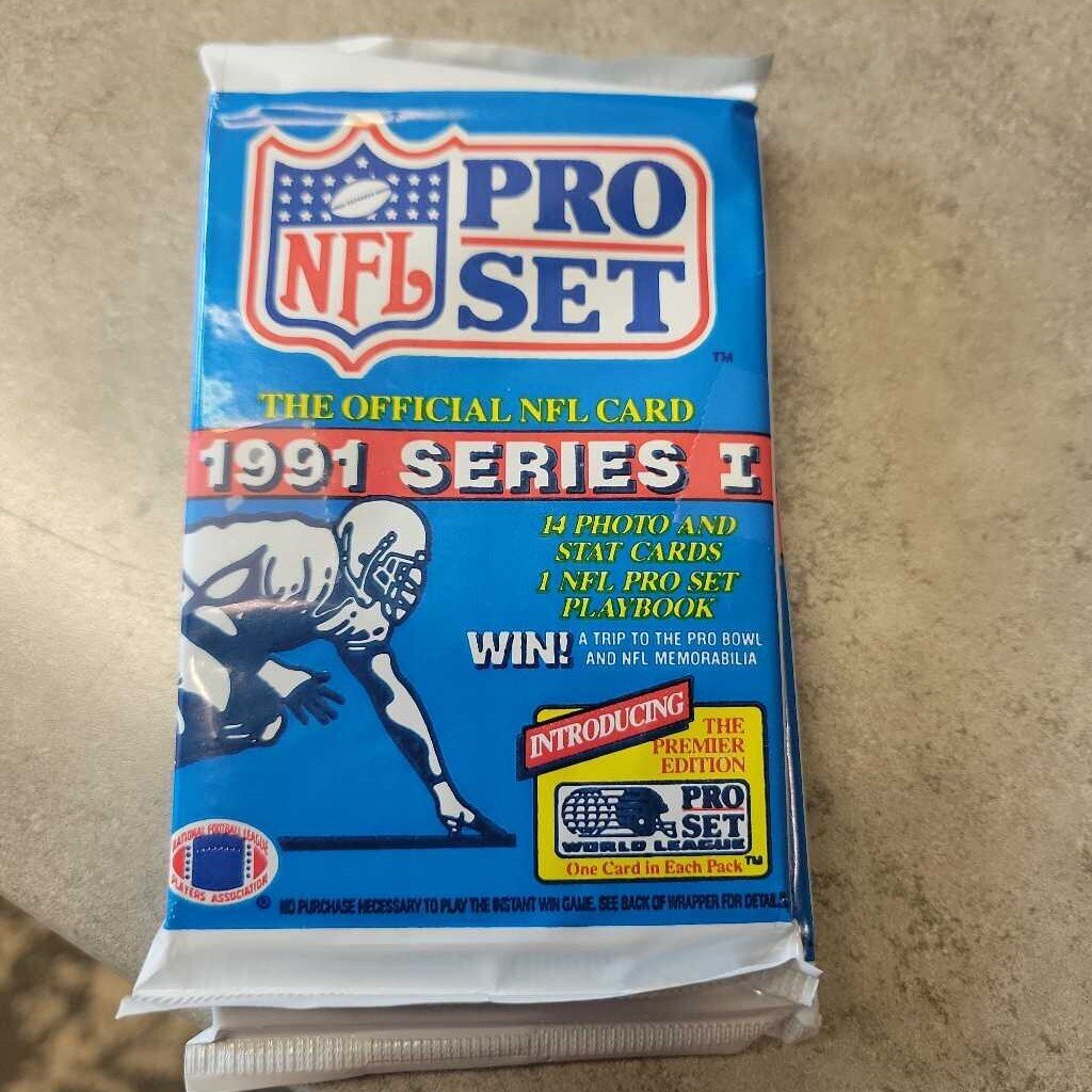 1991 series 1 Proset Football cards 2 pk deal (JAS)