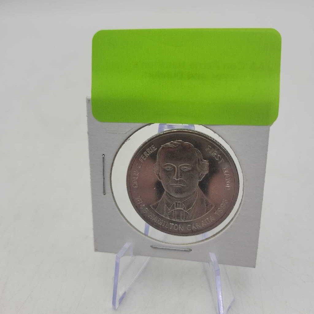 Colin Ferrie Hamilton's first mayor and Dundurn Castle 1996 Token(JAS)