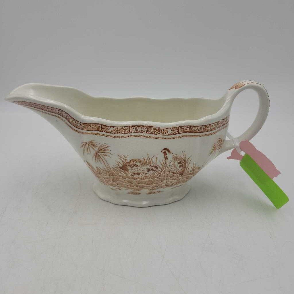 Furnivals Quail Gravy boat made in England Pitcher (TRE)