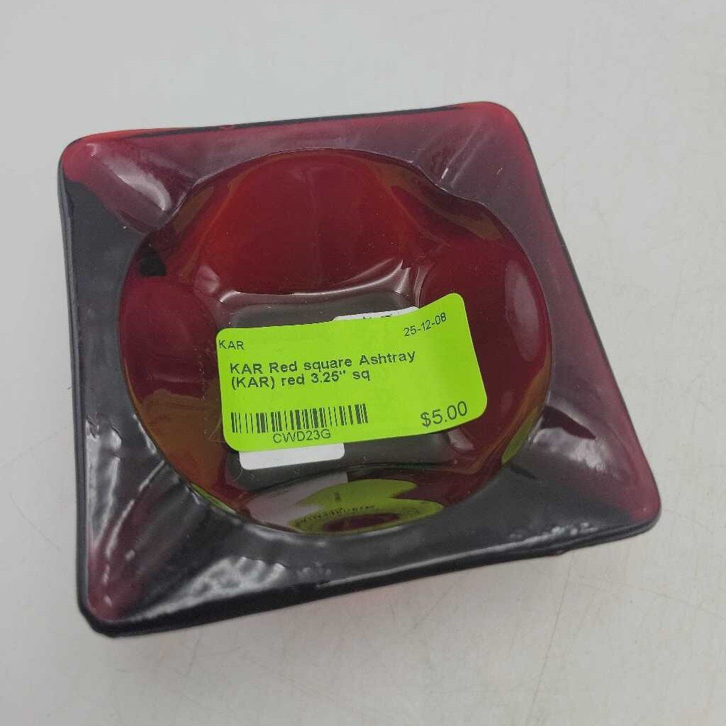 Red square Ashtray (KAR)