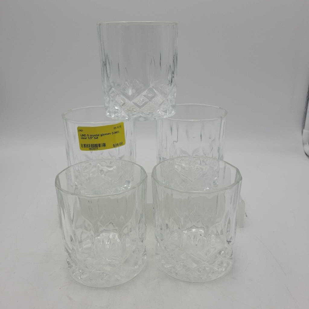 5 crystal glasses (LIND)