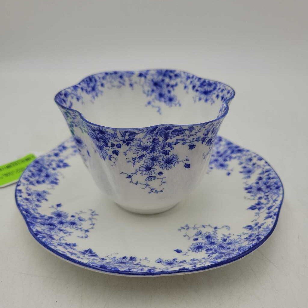 Shelley Cup And Saucer Dainty blue (DEB)
