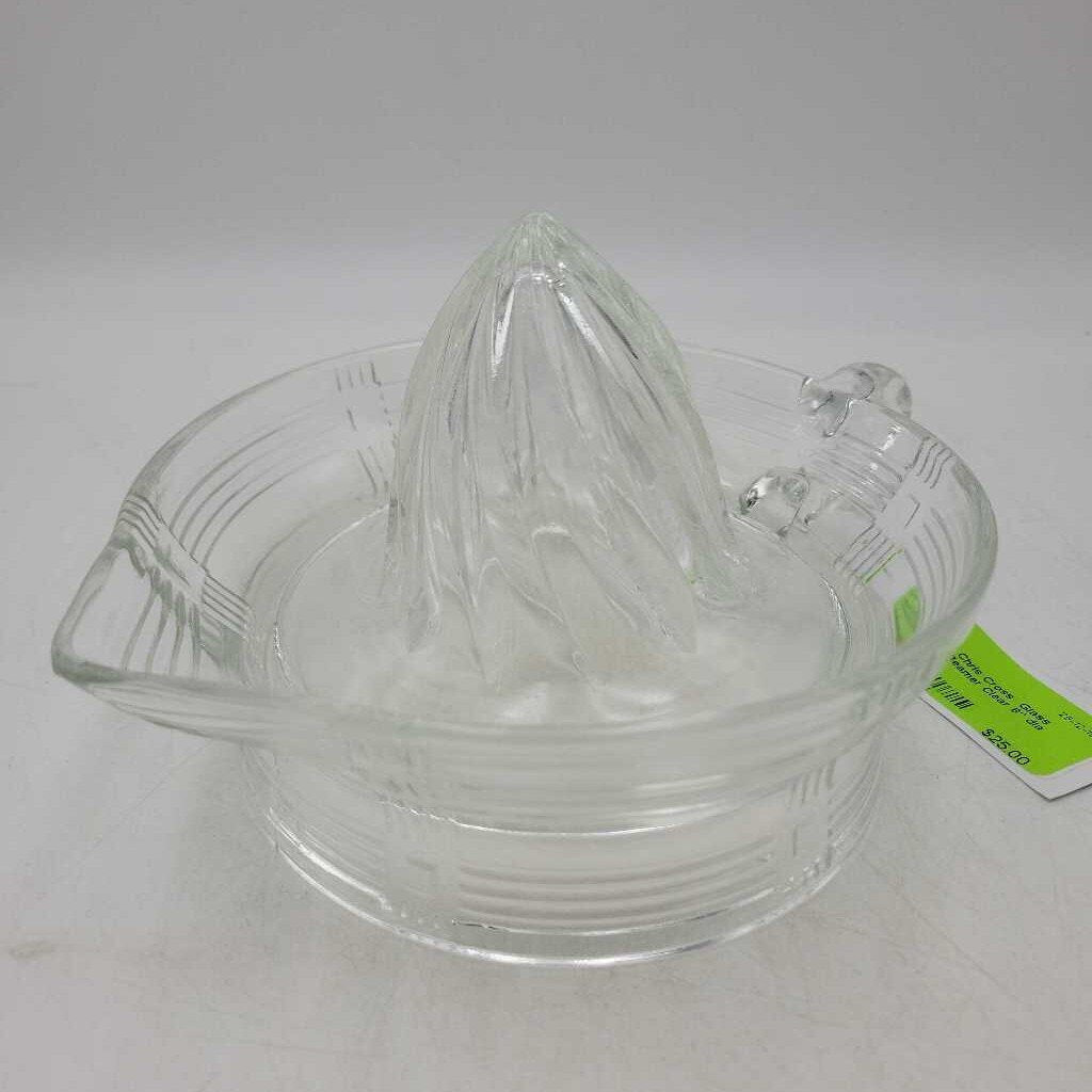 Retro Chris Cross Glass Juicer Reamer (LOR)
