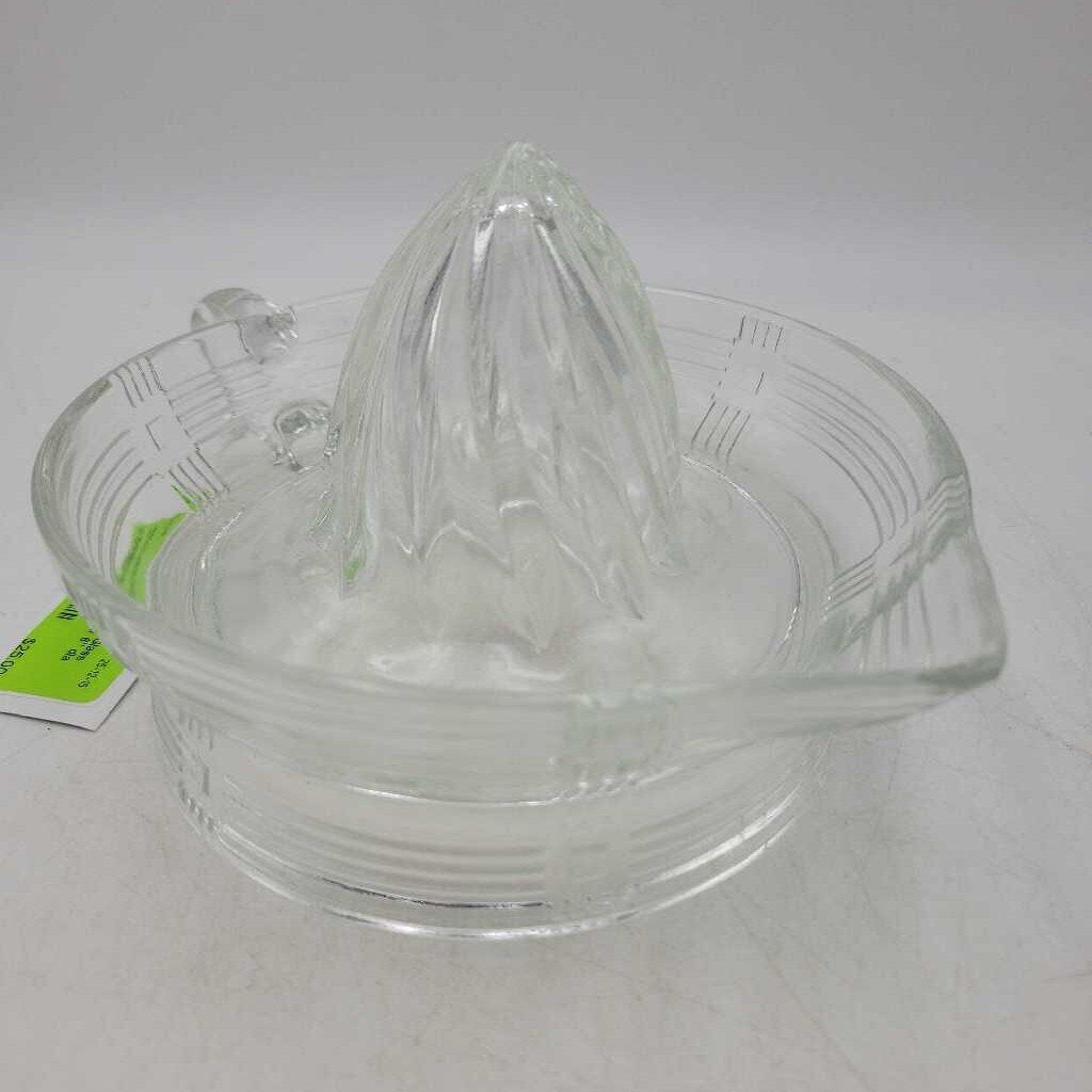Retro Chris Cross Glass Juicer Reamer (LOR)