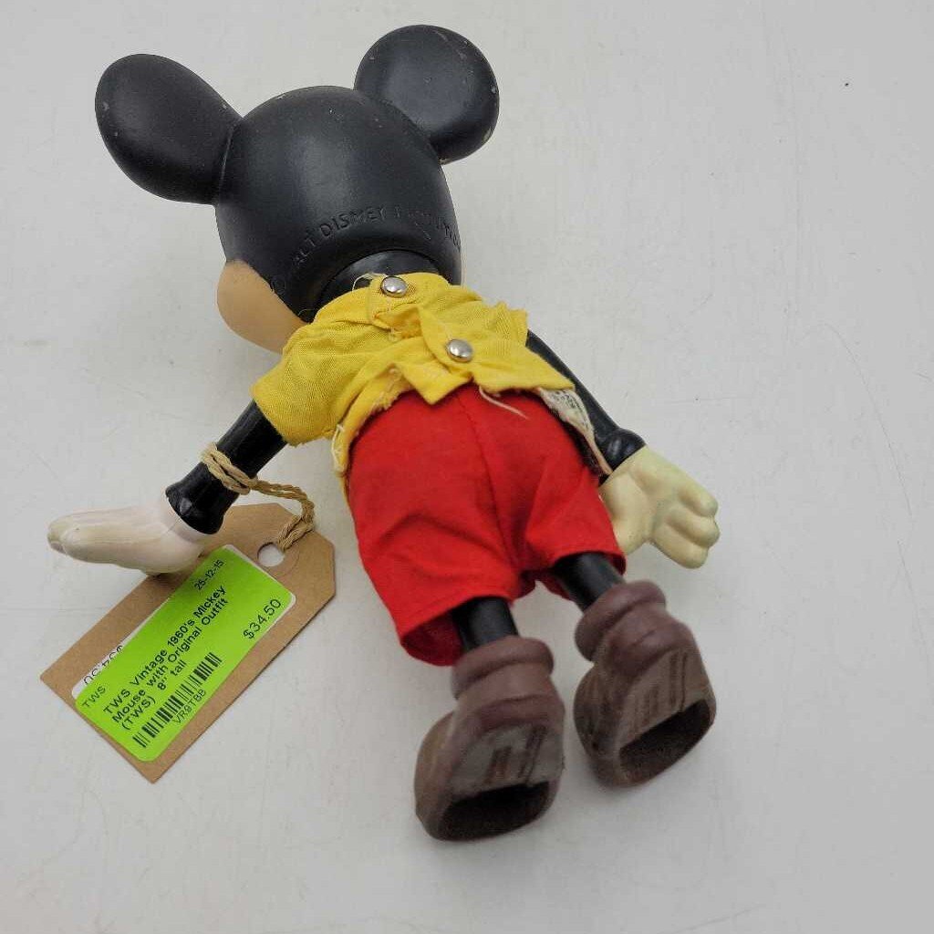 Vintage 1960's Mickey Mouse with Original Outfit (TWS)