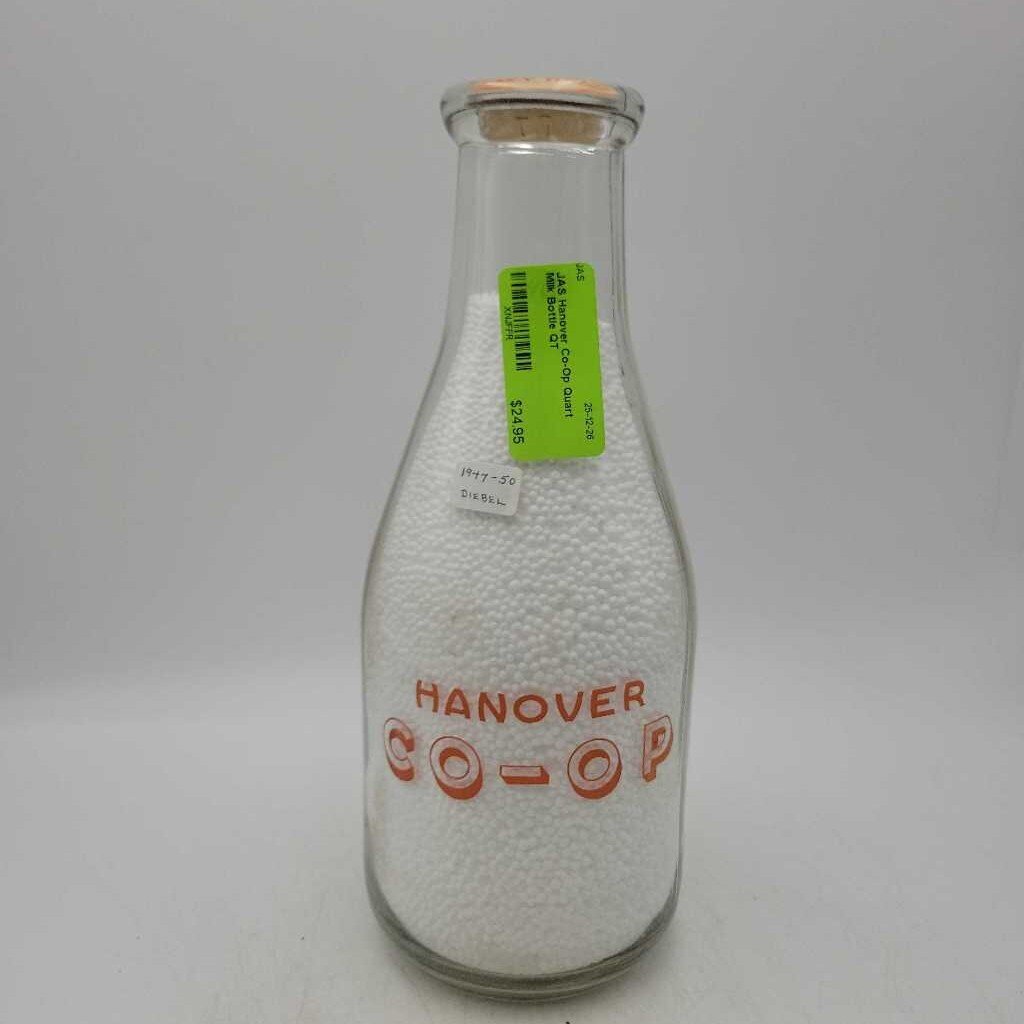 Hanover Co-Op Quart Milk Bottle