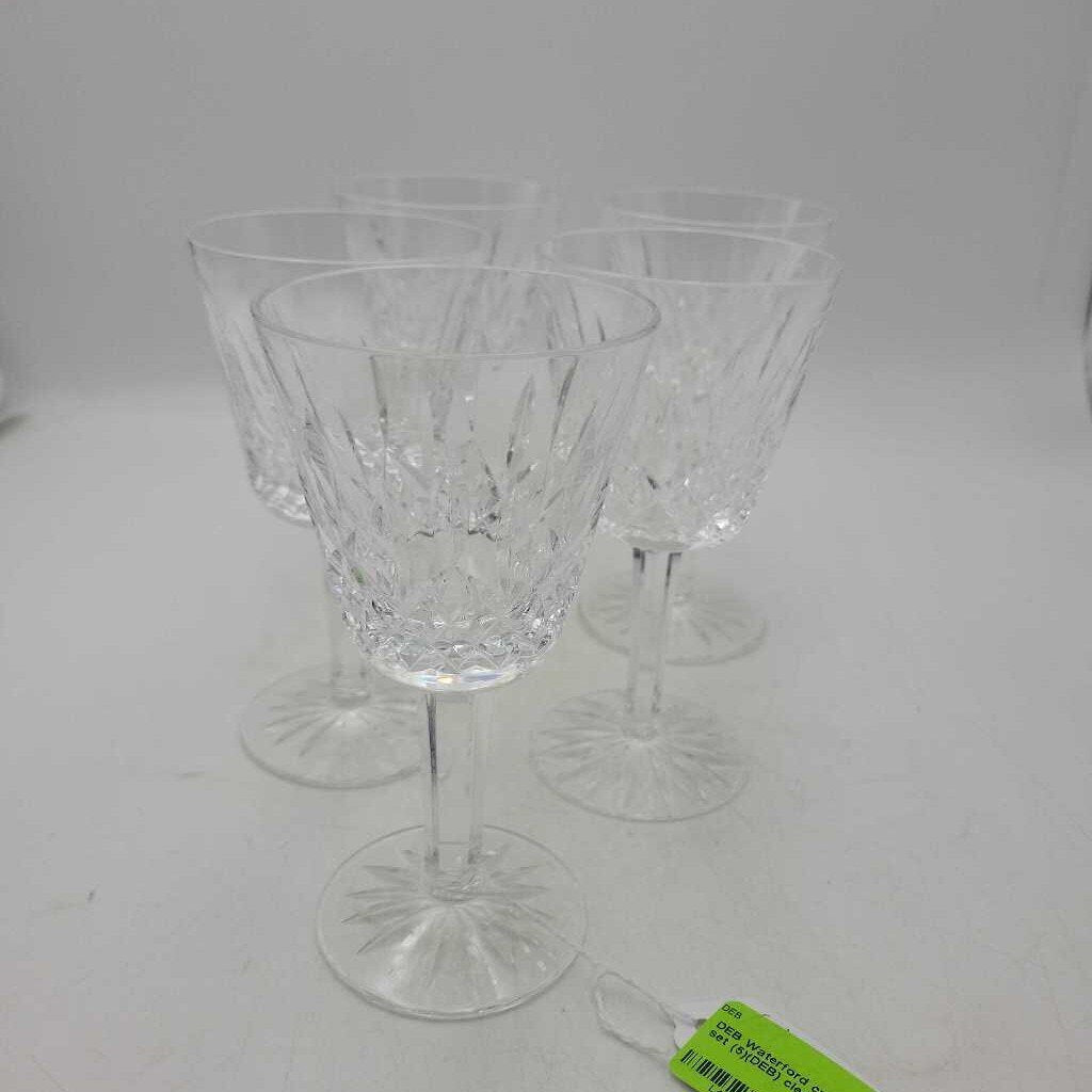 Waterford crystal glass set (5)(DEB)