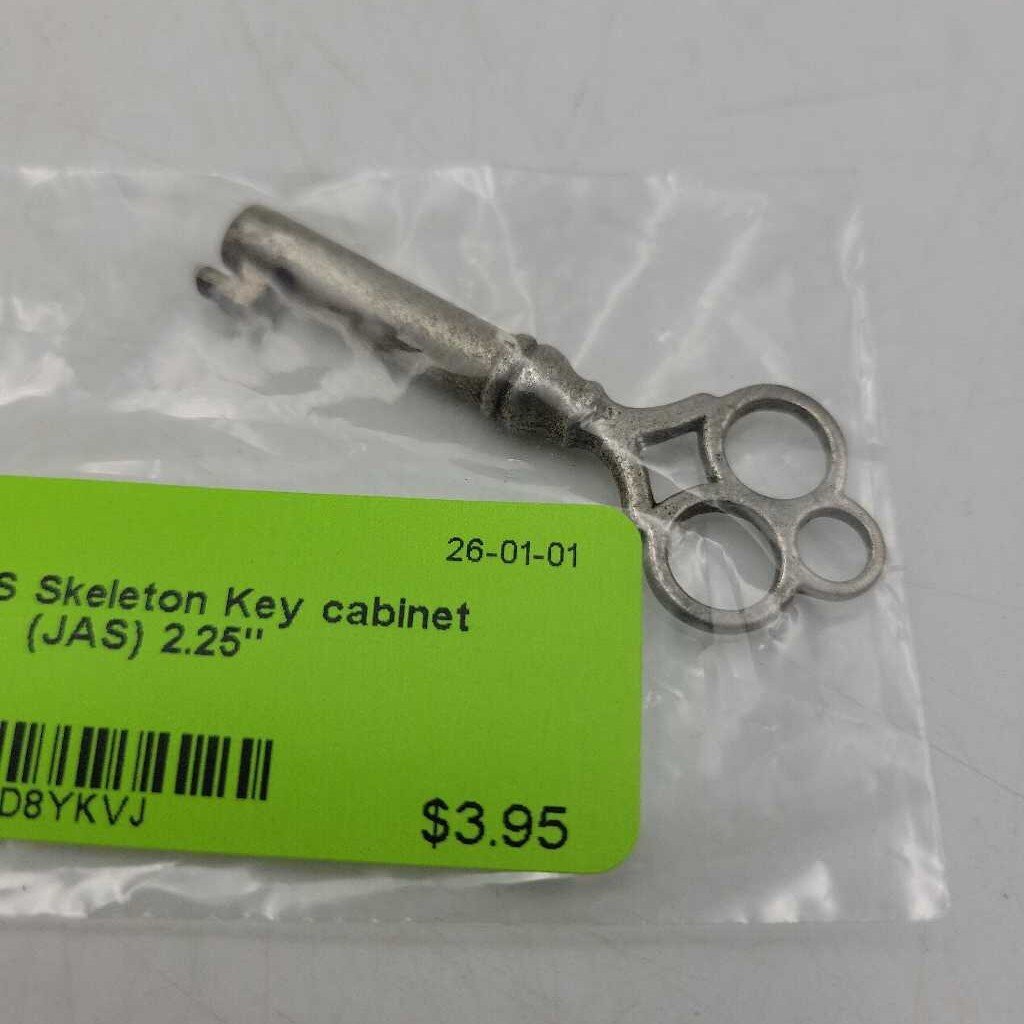 Skeleton Key cabinet key (JAS) 2.25"