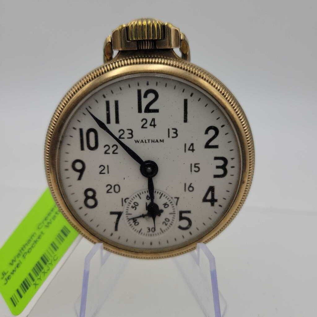 Waltham Cresent St. 21 Jewel Pocket Watch (JL)
