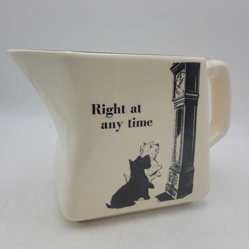 Black & White Scotch Water Jug "Right At Any Time" (JL)