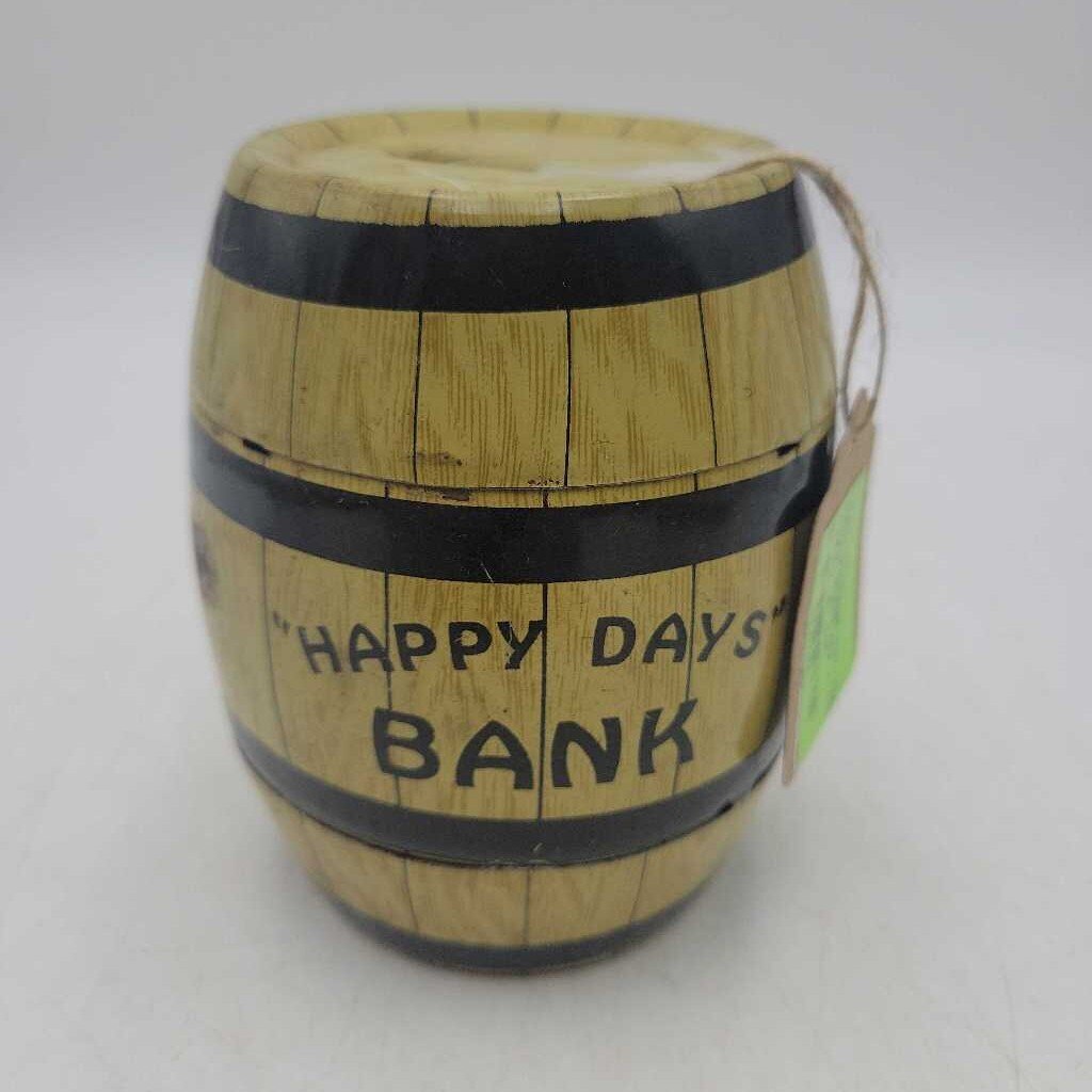 Vintage Tin "Happy Days" Bank by J. Chein & Co. (USA)