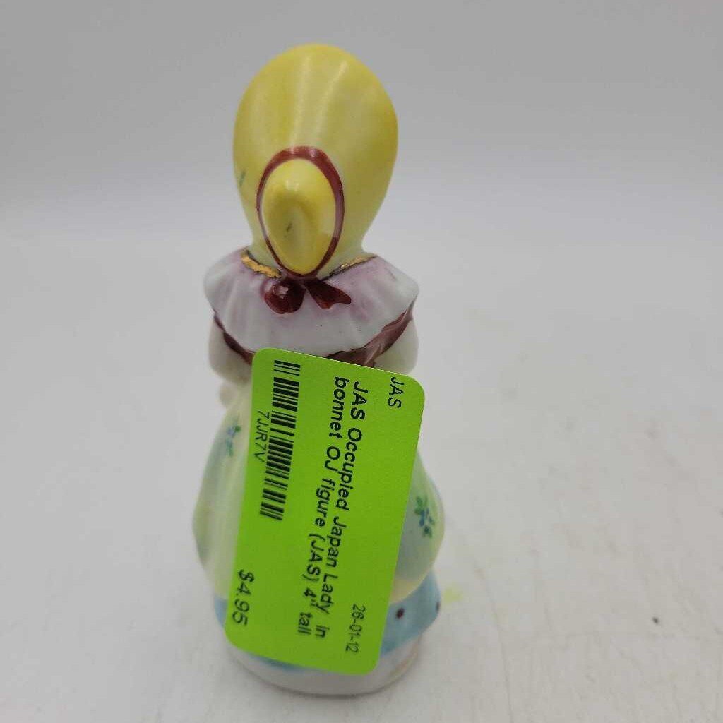 Occupied Japan Lady in bonnet OJ figure (JAS)