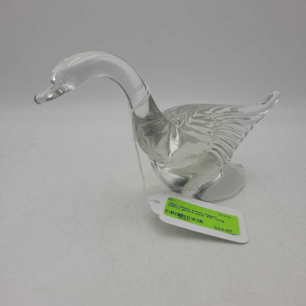 Glass Swan Figure (GEC) glows