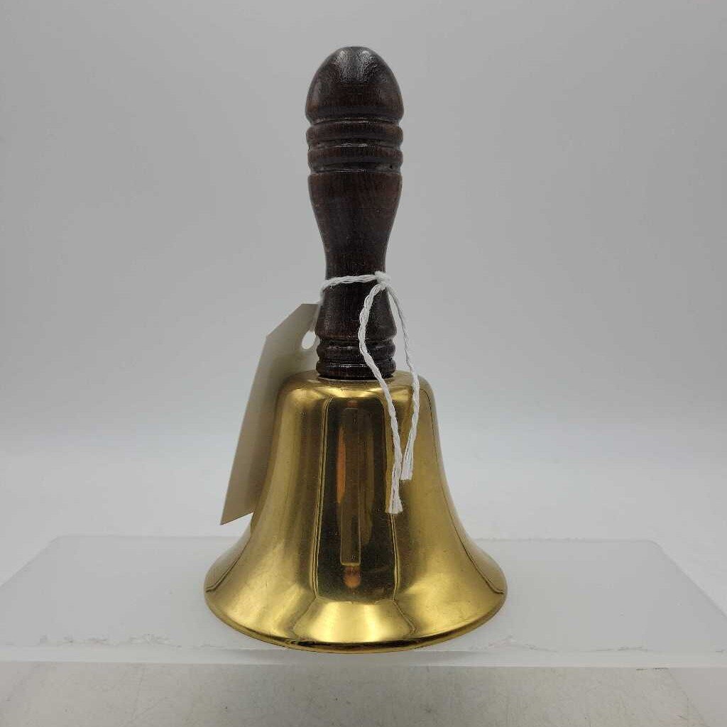 6.5" Brass & Wood Bell (CM0929) (COL)