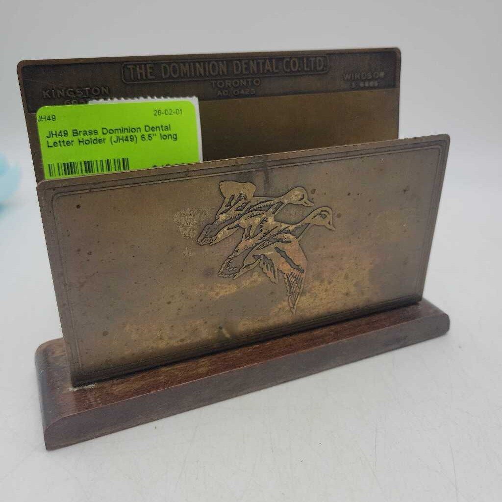 Brass Dominion Dental Letter Holder (JH49)