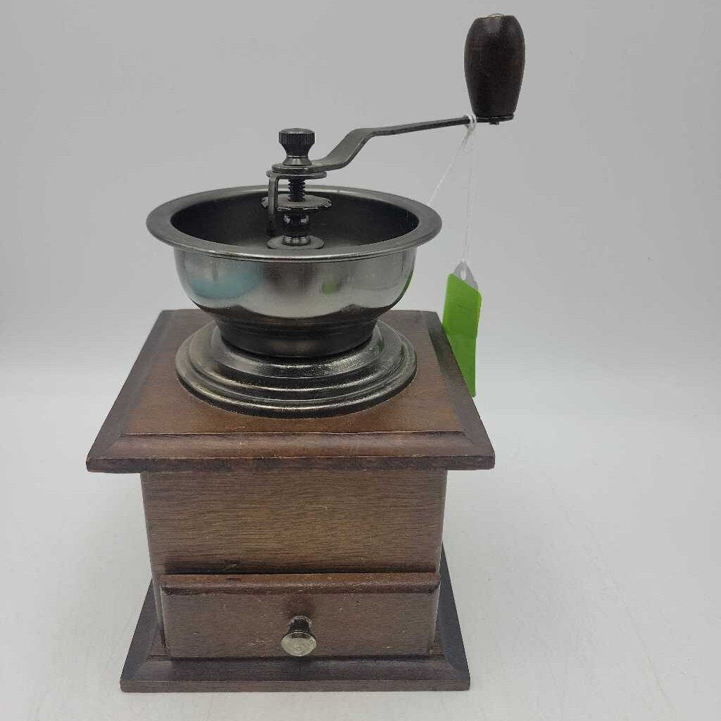 Vintage Wooden Coffee grinder (RHA)