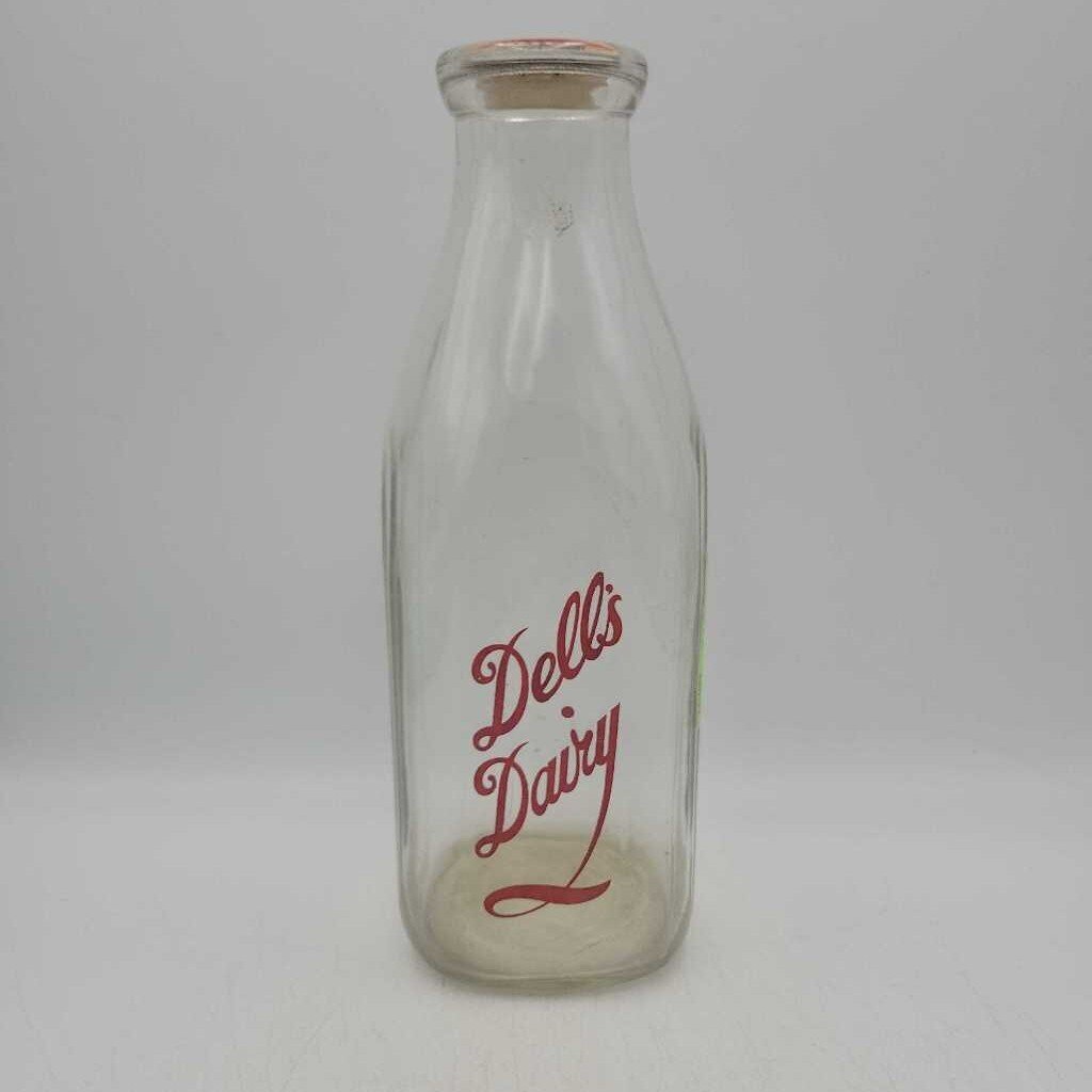Dell's Dairy quart Milk bottle ACL Niagara Falls (YVO) 602