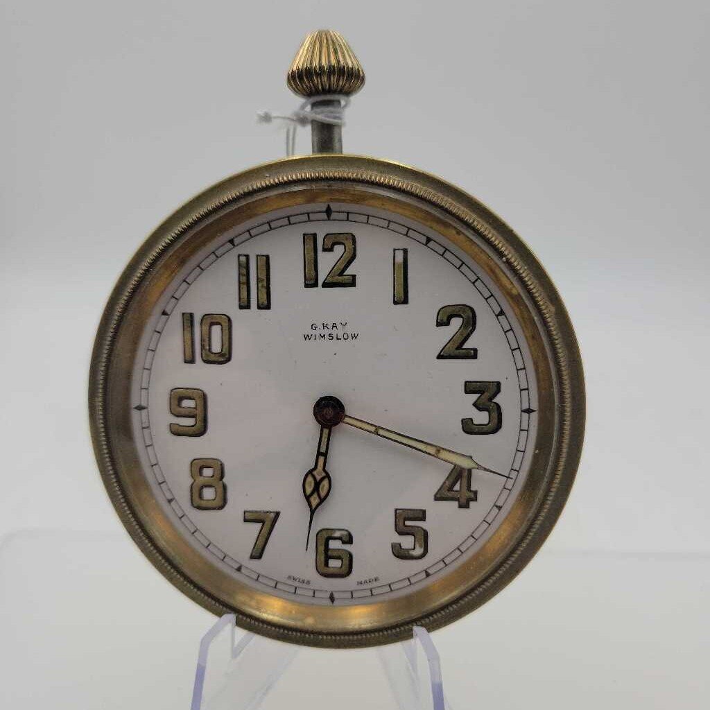 Antique Swiss Travel Clock (JL)