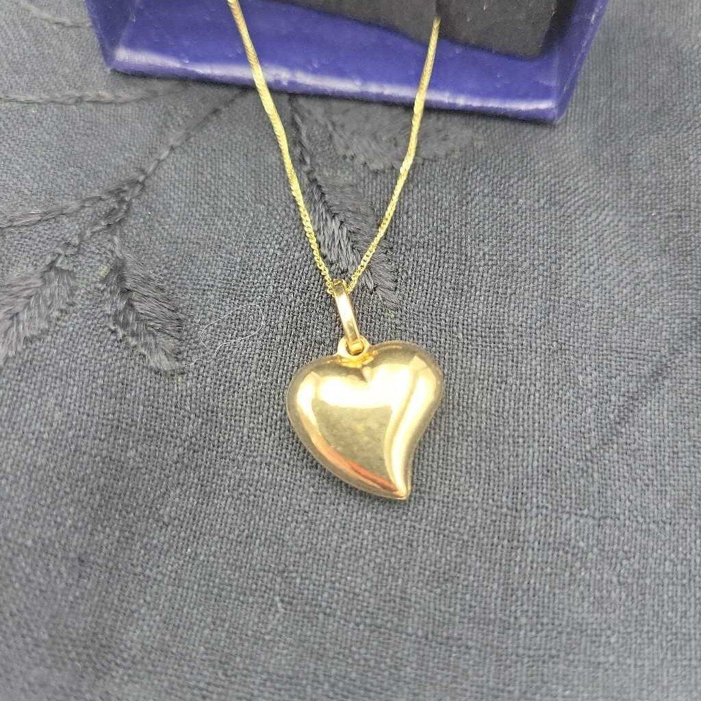 18k Yellow Gold Heart 10K Chain (JL)