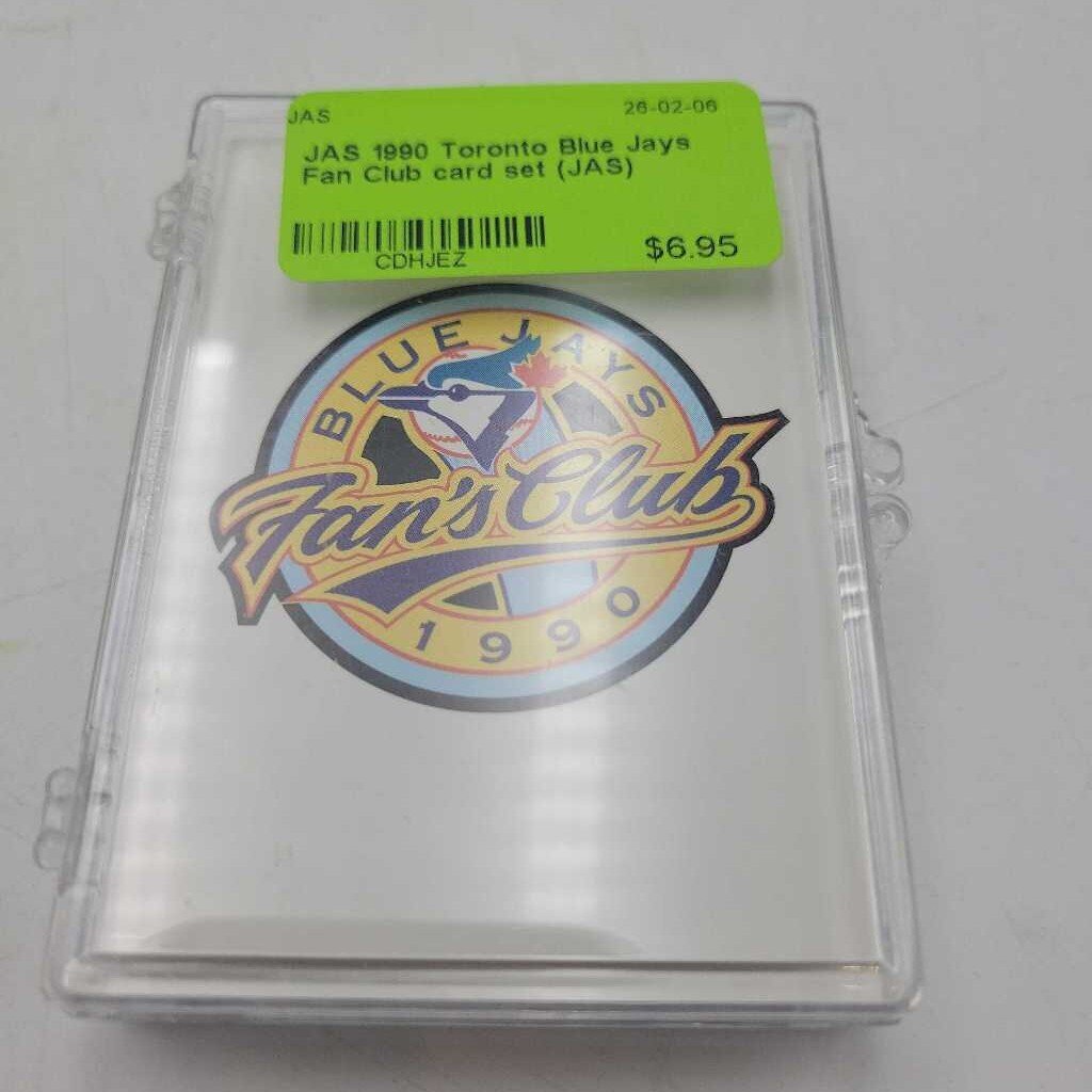 1990 Toronto Blue Jays Fan Club card set (JAS)
