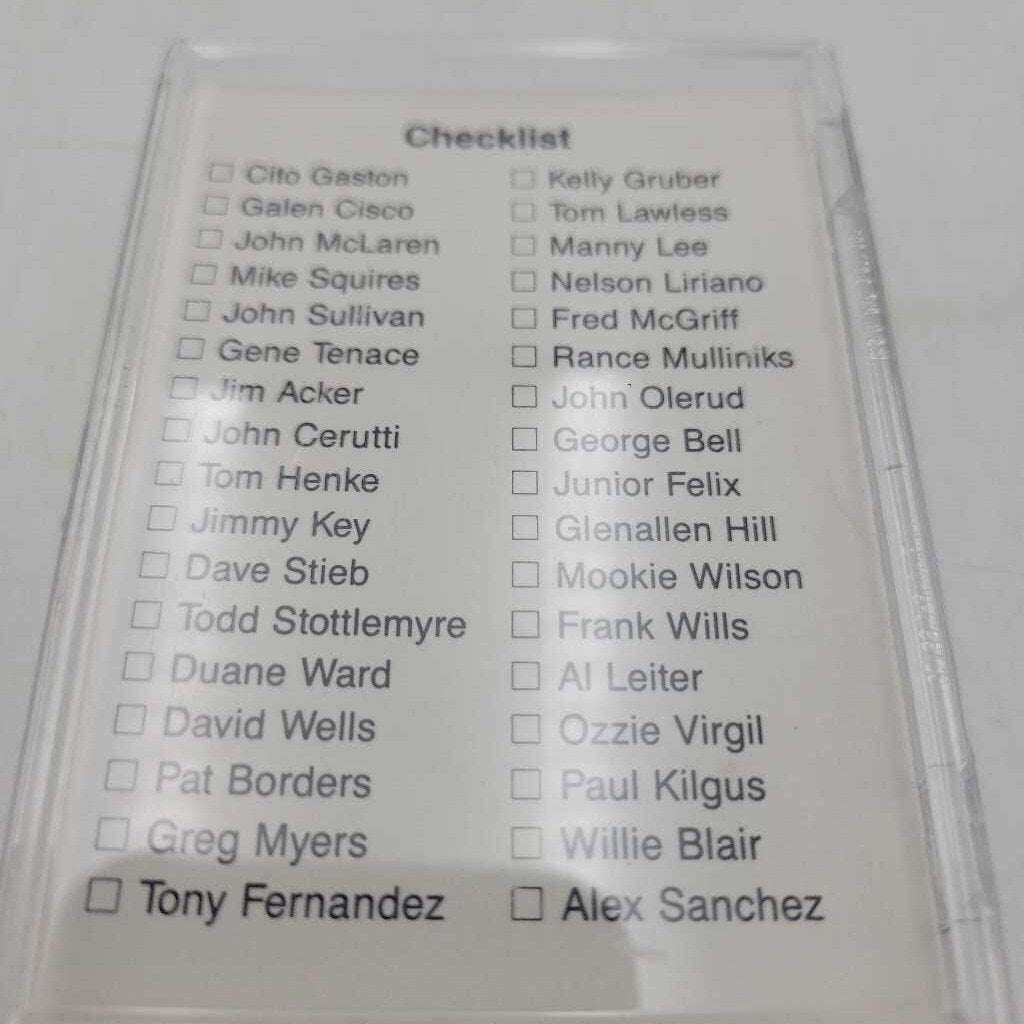 1990 Toronto Blue Jays Fan Club card set (JAS)