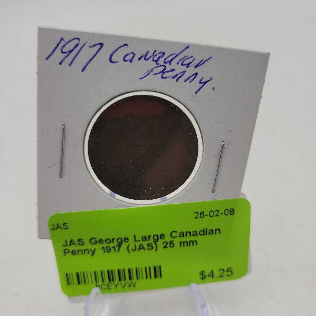 George Large Canadian Penny 1917 (JAS)