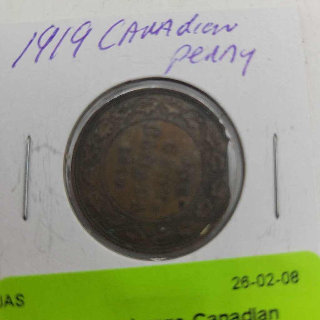 George Large Canadian Penny 1919 (JAS)