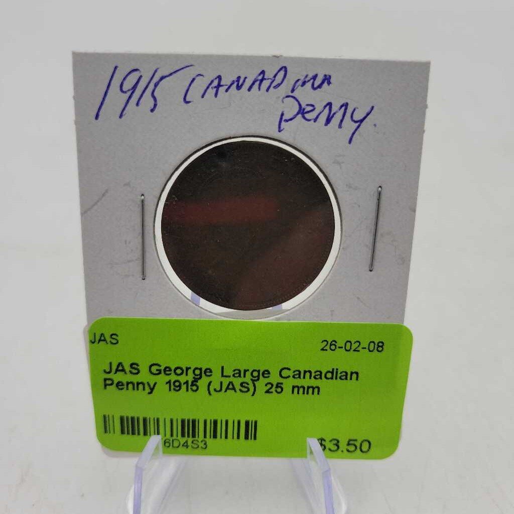 George Large Canadian Penny 1915 (JAS)