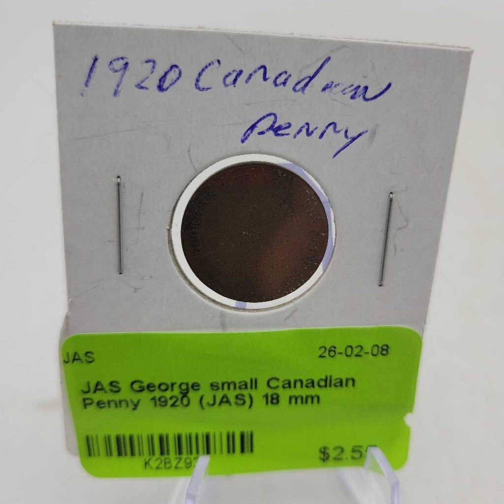 George small Canadian Penny 1920 (JAS)