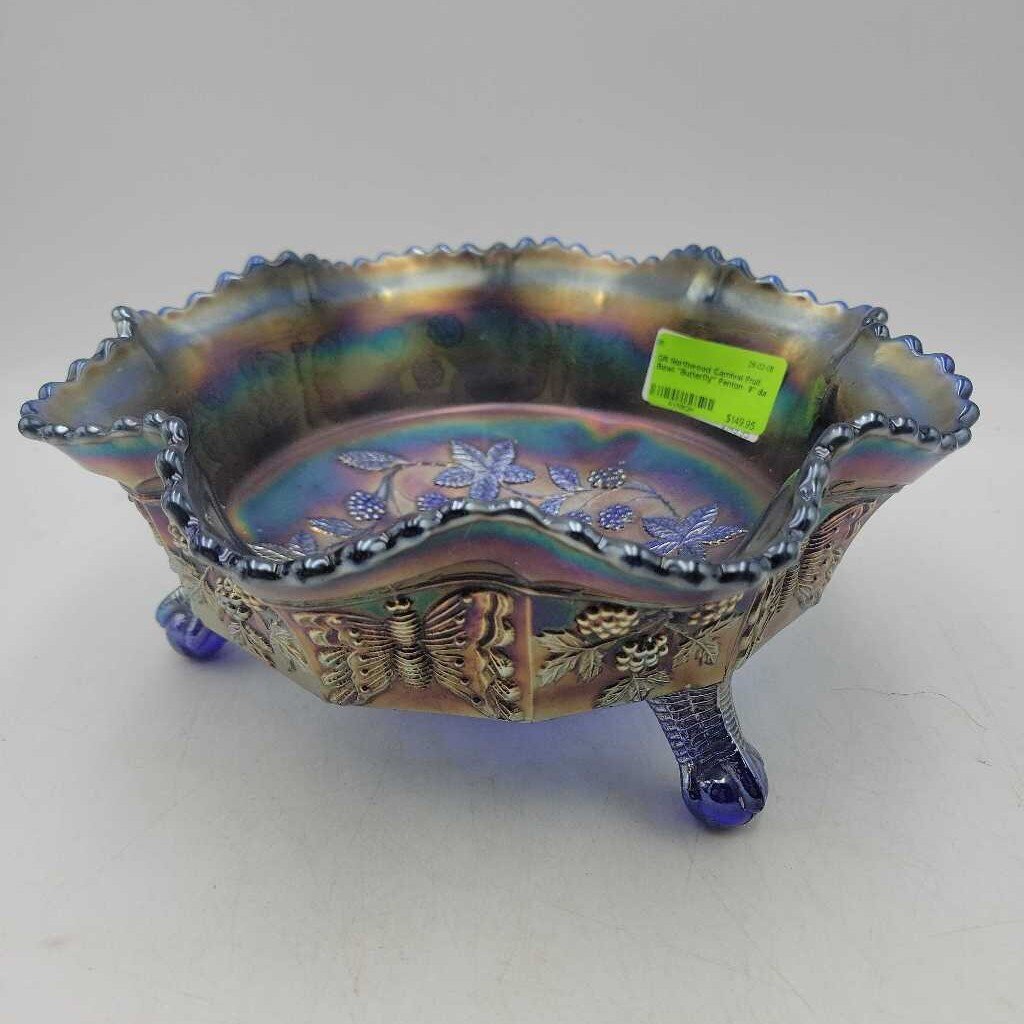 Northwood Carnival Fruit Bowl "Butterfly" Fenton (DR)