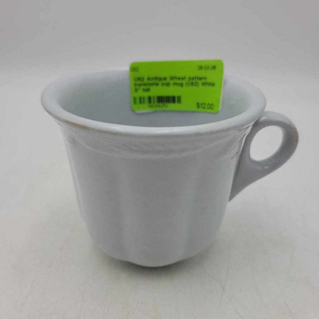 Antique Wheat pattern Ironstone cup mug (US2)