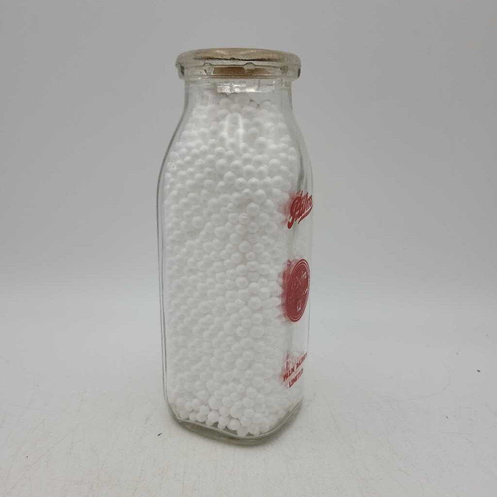 Palm Milk and Cream ACL Half Pint Square milk bottle (Jef)